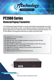 PT2000 Paging Transmitters