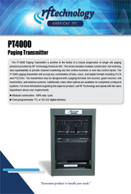 PT4000 Paging Transmitters